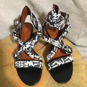 Rebecca Minkoff Zebra print sandals